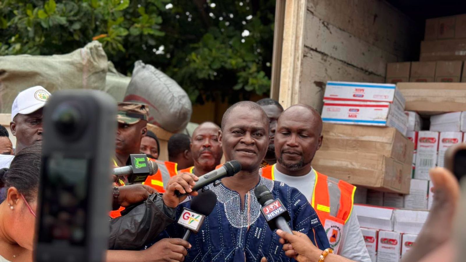Qatar Charity Presents Relief Supplies to NADMO to Aid Flood Victims
